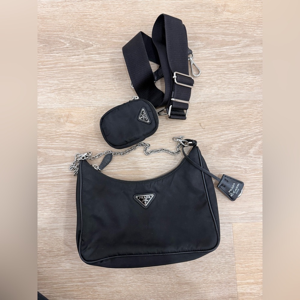 Prada re-nylon 2005 Black Shoulder Bag Set - Picture 2 of 16
